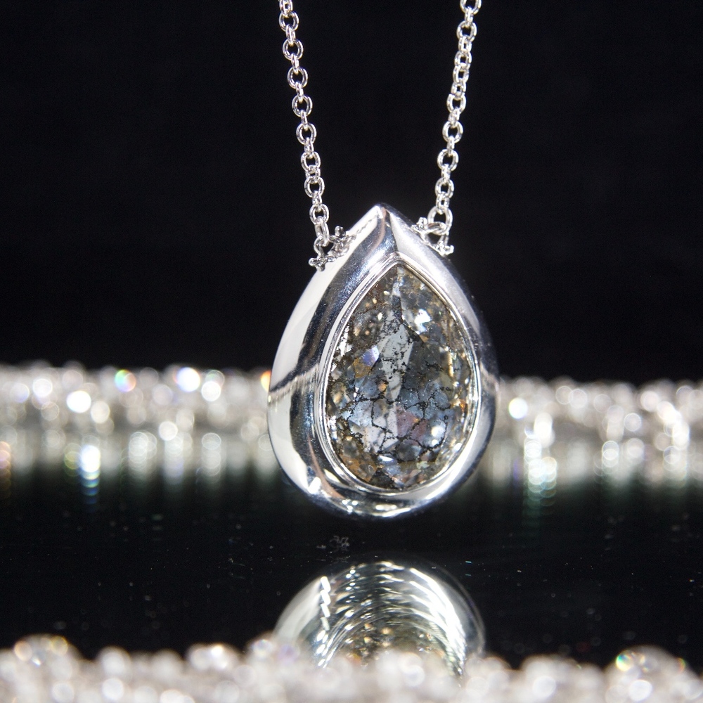 Jenna Jameson’s Gold dipped Swarovski pear shaped necklace